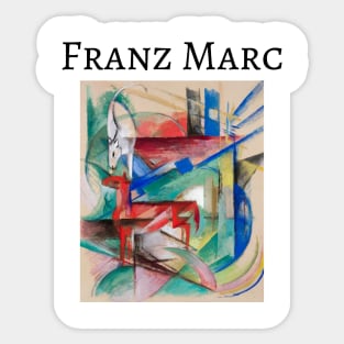 Franz Marc abstract artwork Sticker